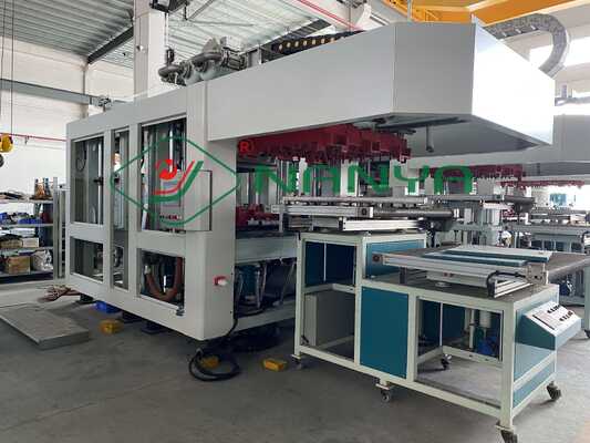 식기류 장비  40 톤 압력을 성형하는 300Kg/H 미생물에 의해 분해된 치수